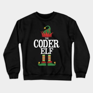 Coder Elf Matching Family Group Christmas Party Pajamas Crewneck Sweatshirt